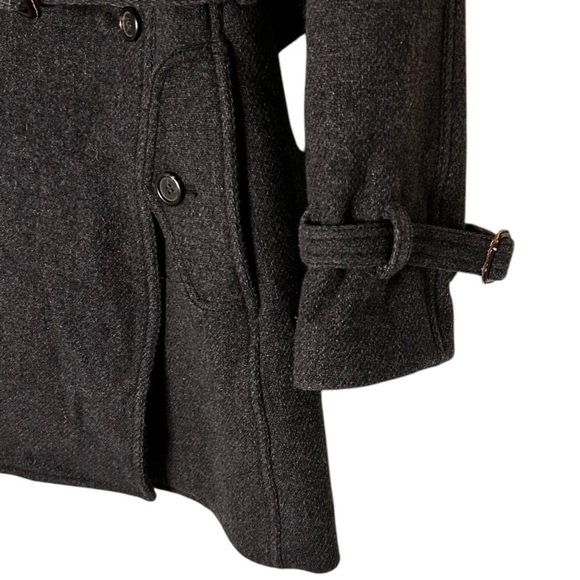 J. Crew Nello Gori Stadium Cloth Wool Double Breasted Pea Coat-Size 2 - Picture 5 of 14